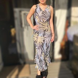 vintage y2k mesh (with a built in layer) patterned dress